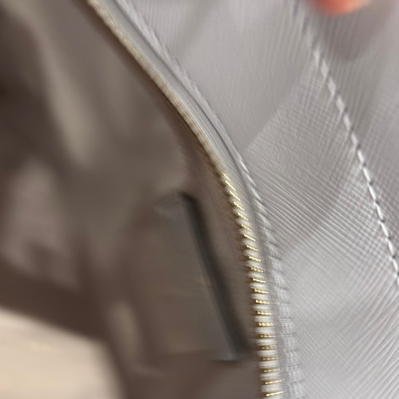 Kate Spade Blue Saffiano Leather Satchel with Silver Hardware - Picture 5 of 9